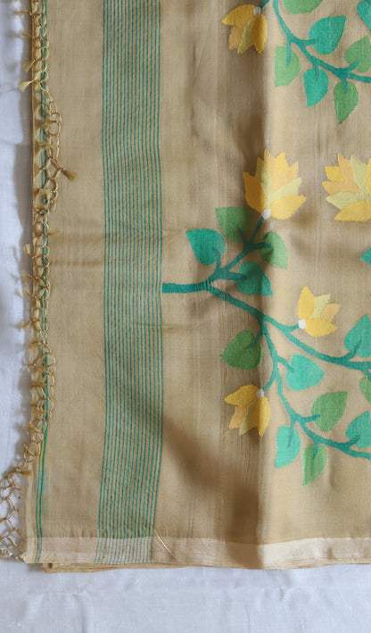 Handwoven Bengal Muslin Saree