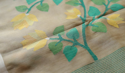 Handwoven Bengal Muslin Saree