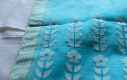 Handwoven Bengal Muslin Saree