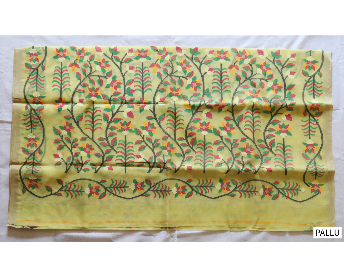 Handwoven Bengal Muslin Saree