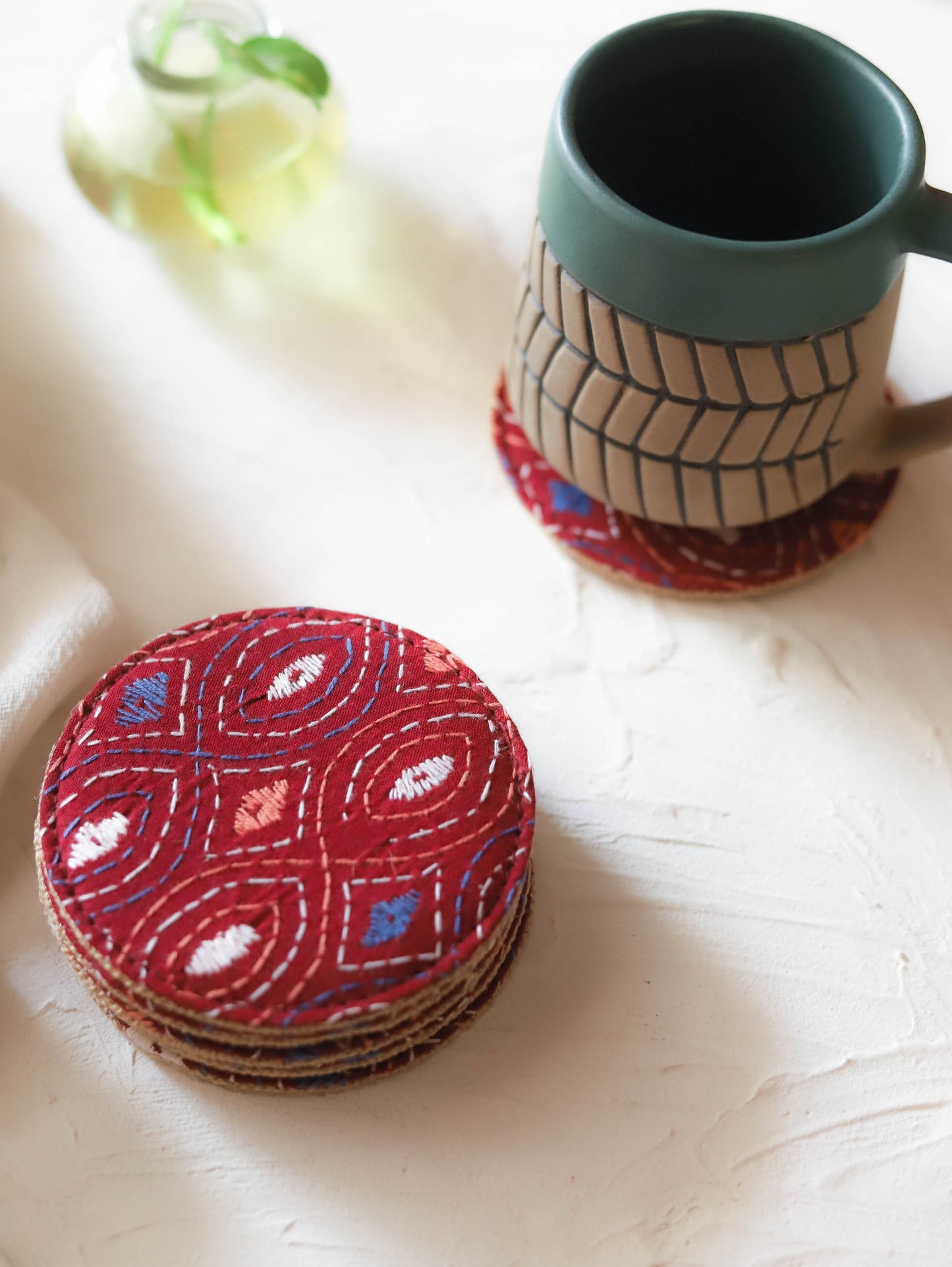 Bengal Kantha Tea/ Coffee Coaster