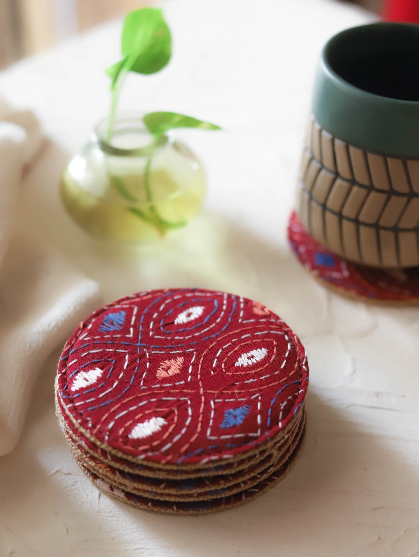 Bengal Kantha Tea/ Coffee Coaster