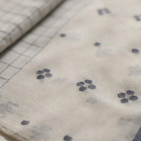 Bengal's Handwoven Cotton Fabric/ Yardage in Jamdani design