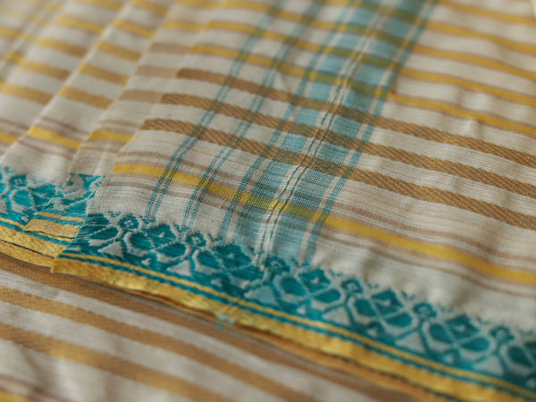 Bengal Handwoven Tangail Dhoti (Dhuti)