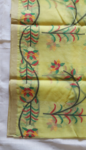 Handwoven Bengal Muslin Saree