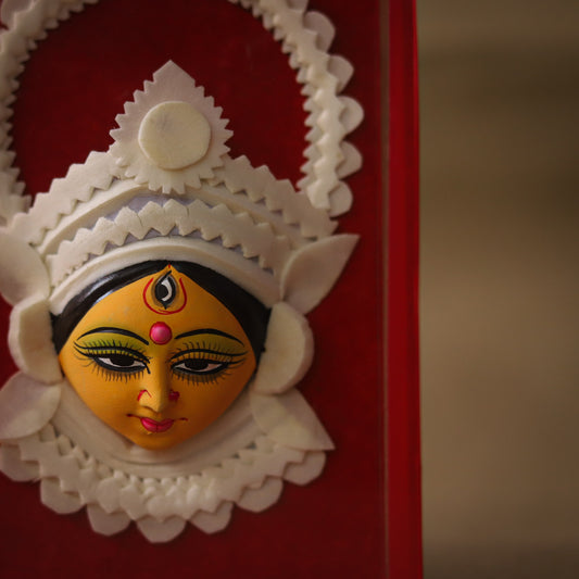 Handmade Bengal Sholapith Durga Maa Handicraft