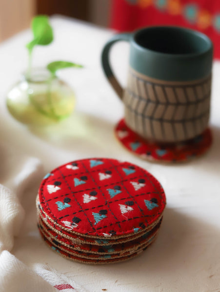 Bengal Kantha Tea/ Coffee Coaster