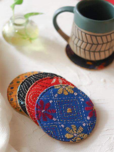 Bengal Kantha Tea/ Coffee Coaster