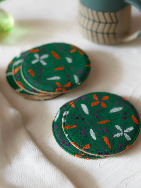 Bengal Kantha Tea/ Coffee Coaster