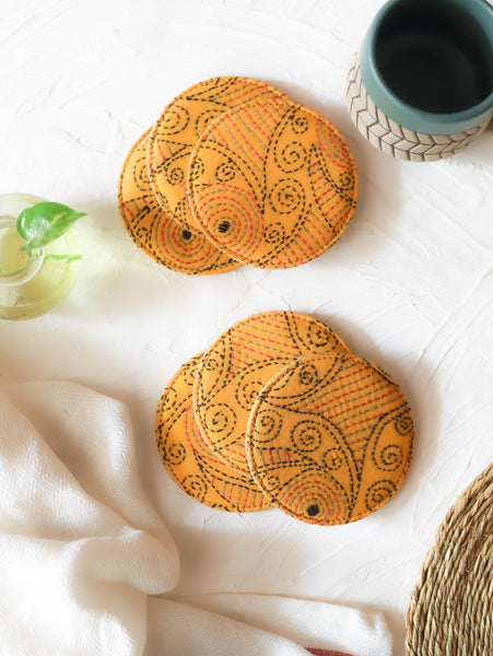 Bengal Kantha Tea/ Coffee Coaster