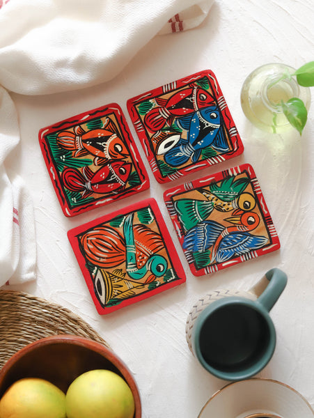 Bengal Pattachitra Tea/ Coffee Coaster