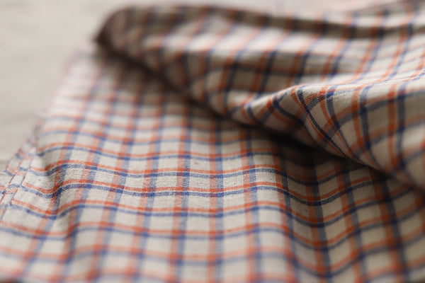 Bengal's Handwoven Cotton Check Fabric/ Yardage