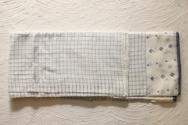 Bengal's Handwoven Cotton Fabric/ Yardage in Jamdani design