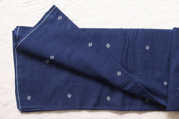 Bengal's Handwoven Cotton Fabric/ Yardage in Jamdani design