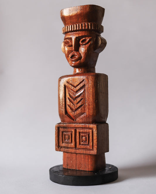 Bengal Hand-carved Wooden Sculpture Figurine