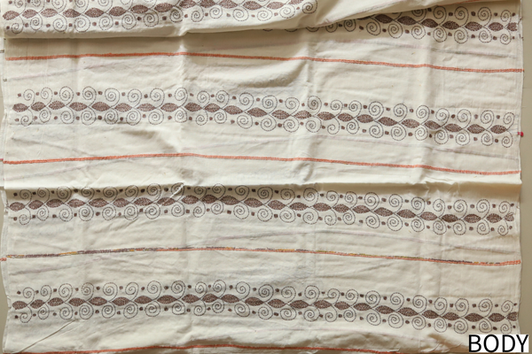 Bengal Handwoven Khesh Kantha Saree