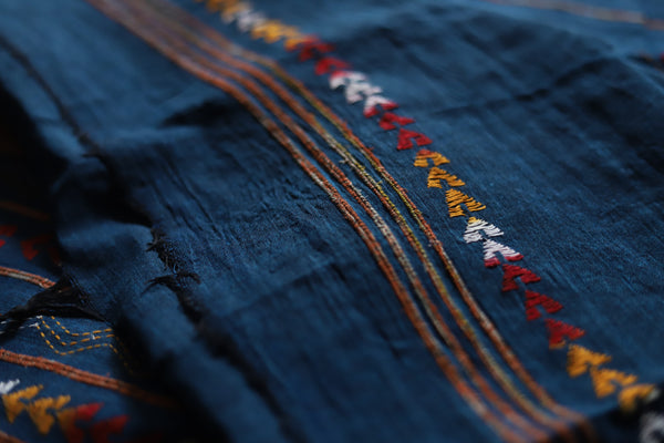 Bengal Handwoven Khesh Kantha Saree