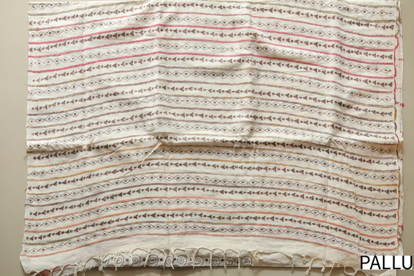 Bengal Handwoven Khesh Kantha Saree