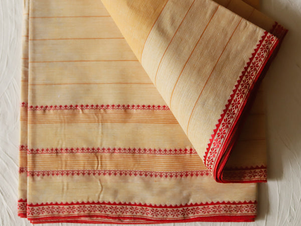 Bengal Handwoven Tangail Dhoti (Dhuti)