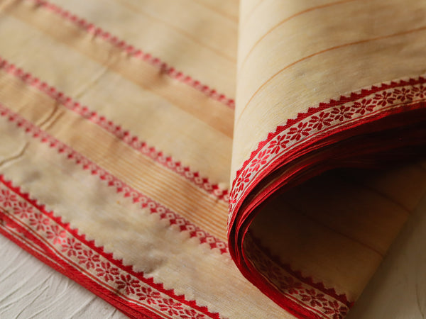 Bengal Handwoven Tangail Dhoti (Dhuti)