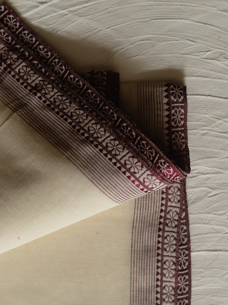 Bengal Handwoven Tangail Dhoti (Dhuti)