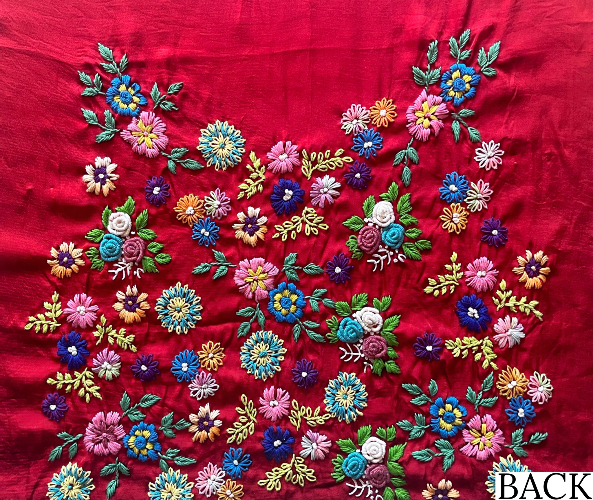 Hand-Embroidered Blouse Fabric