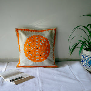 Handcrafted Applique Cushion Cover