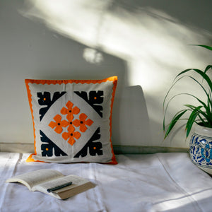 Handcrafted Applique Cushion Cover