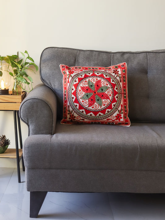 Embroidered Cushion Cover