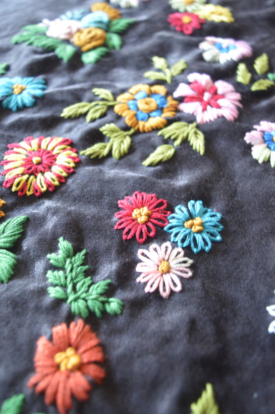 Hand-Embroidered Blouse Fabric