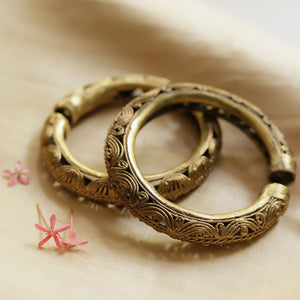 Handmade Dokra Bangle Pair