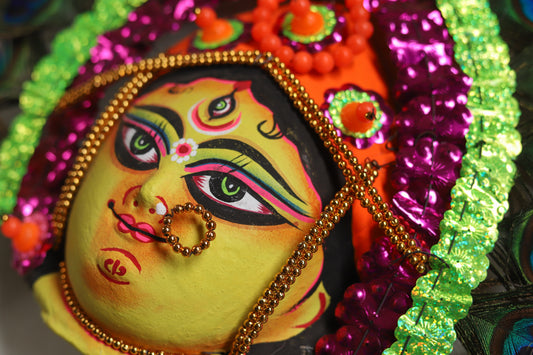 Handmade (Mukhauta) Chhau Mask - Durga Goddess