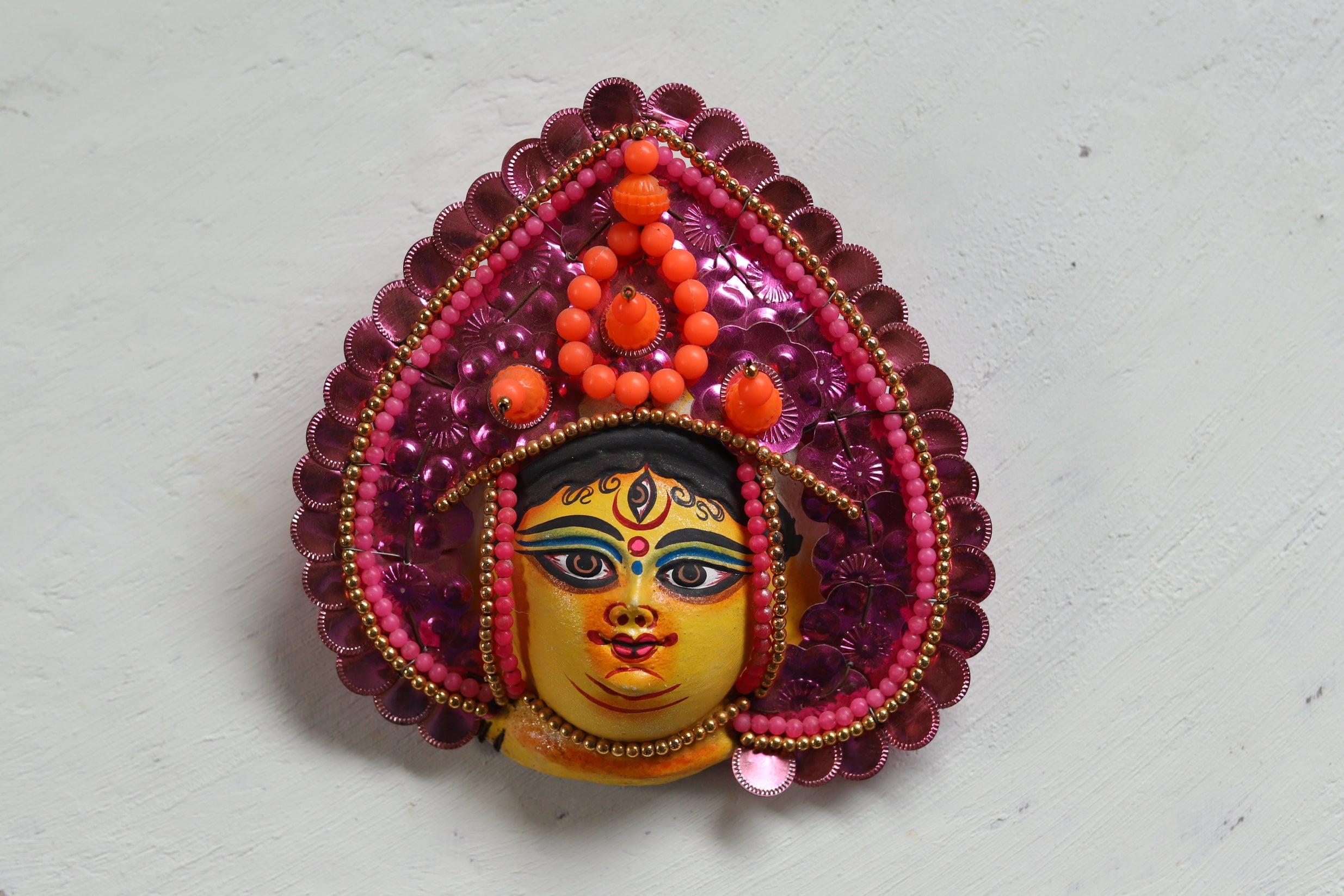 Handmade (Mukhauta) Chhau Mask - Durga Goddess – BONGONIKETAN