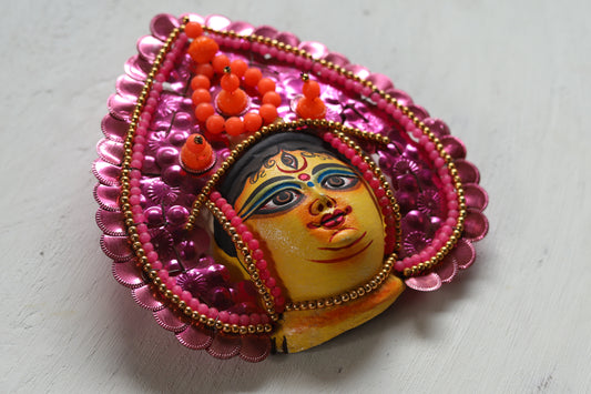 Handmade (Mukhauta) Chhau Mask - Durga Goddess
