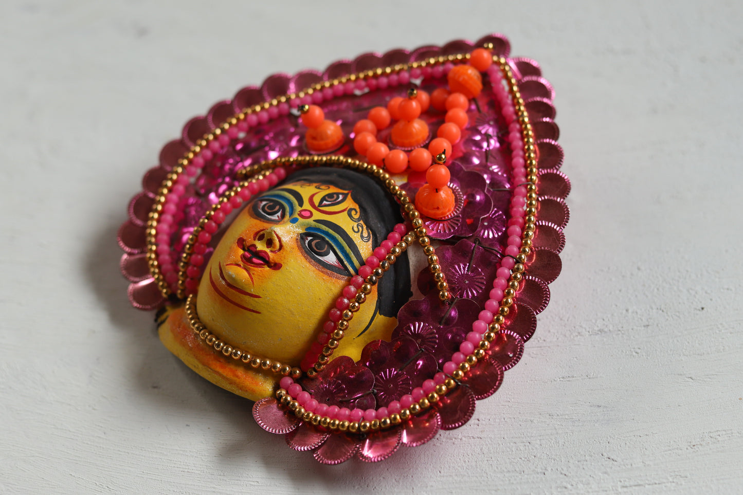 Handmade (Mukhauta) Chhau Mask - Durga Goddess