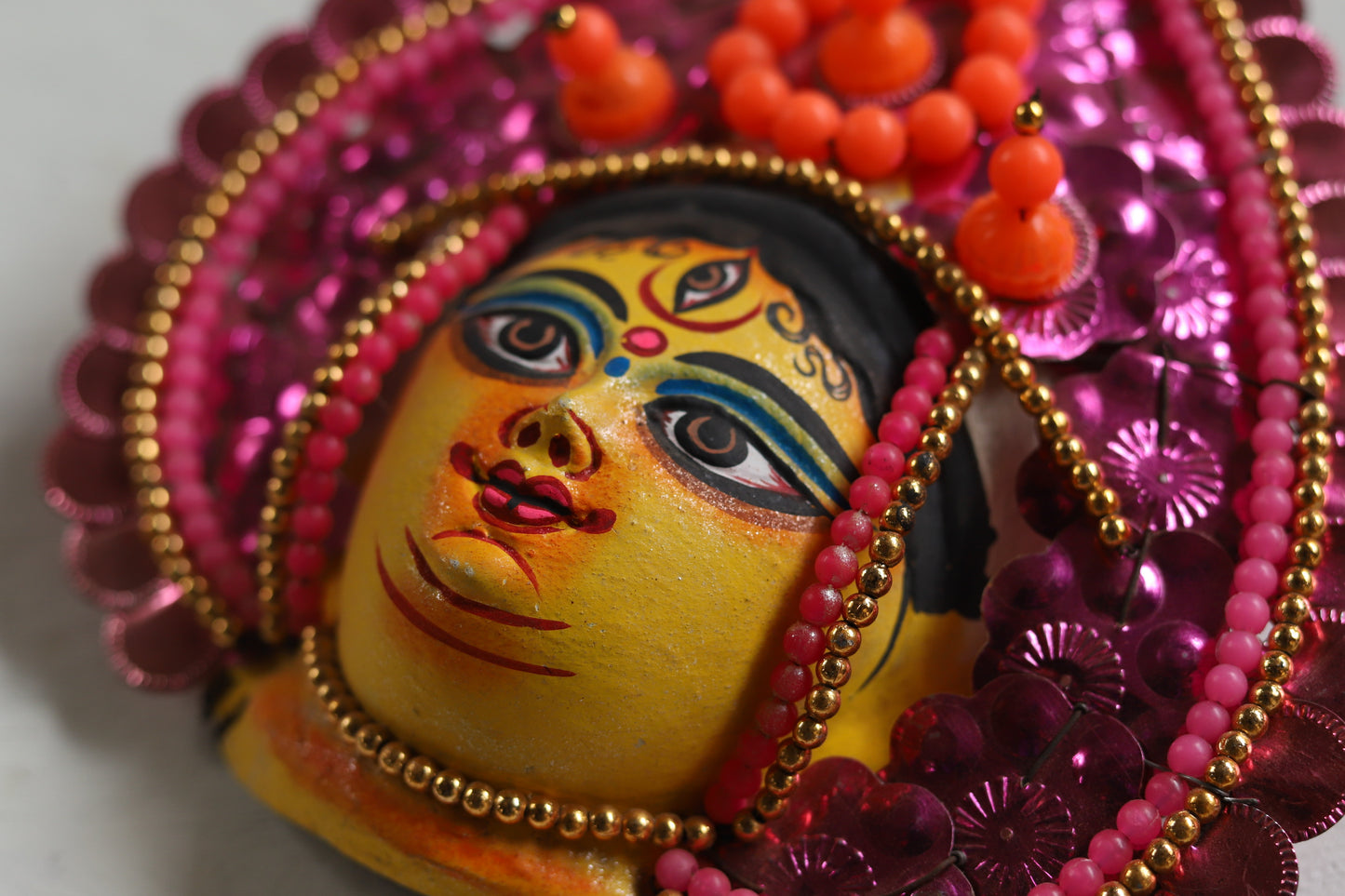 Handmade (Mukhauta) Chhau Mask - Durga Goddess