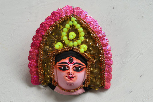Handmade (Mukhauta) Chhau Mask - Durga Goddess