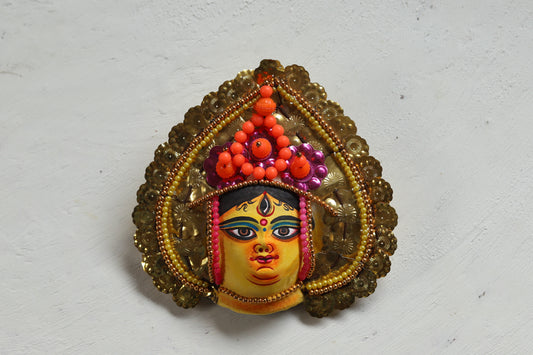 Handmade (Mukhauta) Chhau Mask - Durga Goddess
