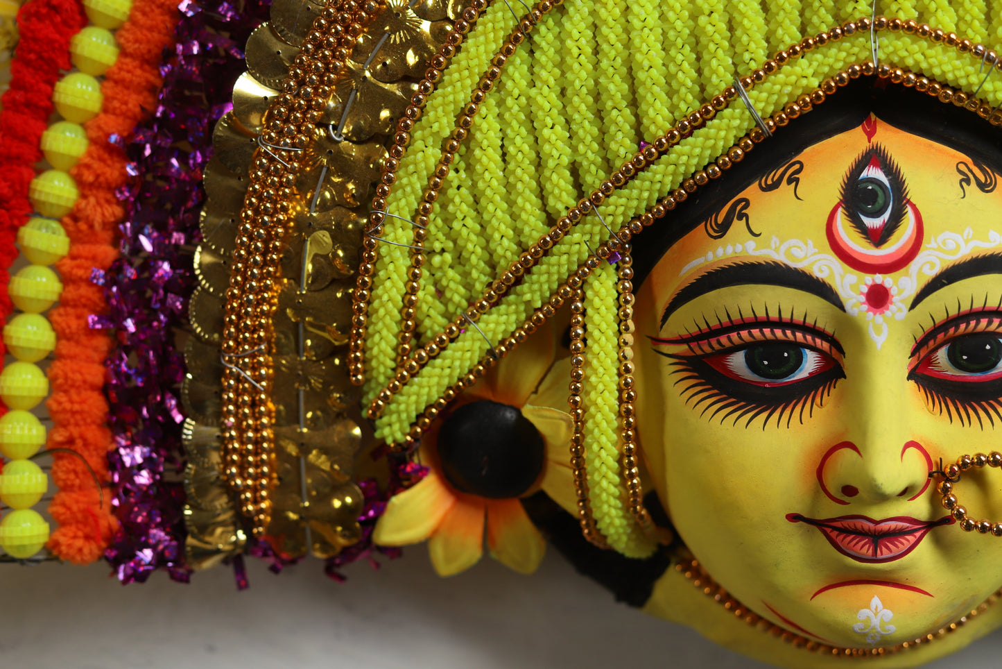 Handmade (Mukhauta) Chhau Mask - Durga Goddess