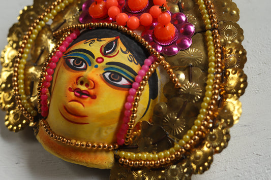 Handmade (Mukhauta) Chhau Mask - Durga Goddess