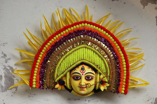 Handmade (Mukhauta) Chhau Mask - Durga Goddess