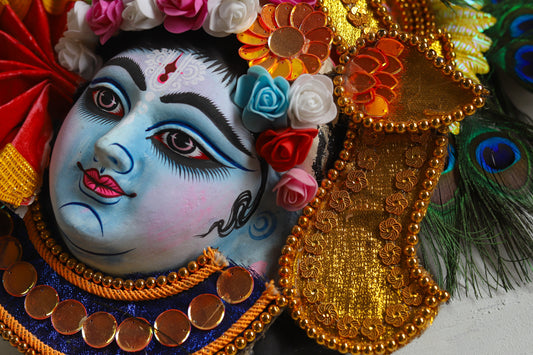 Handmade (Mukhauta) Chhau Mask - Lord Krishna