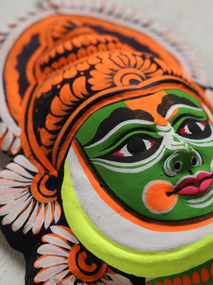 Handmade (Mukhauta) Chhau Mask - Kathakali Dancer
