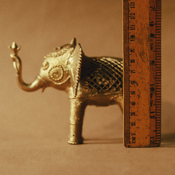 Handmade Dokra Elephant Miniature