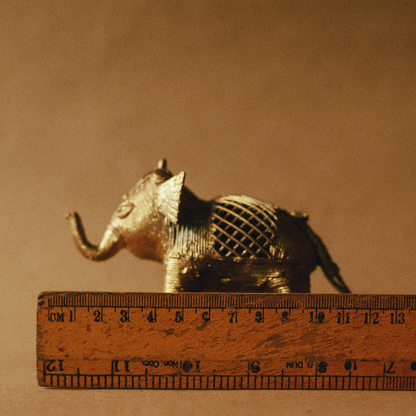 Handmade Dokra Elephant Miniature