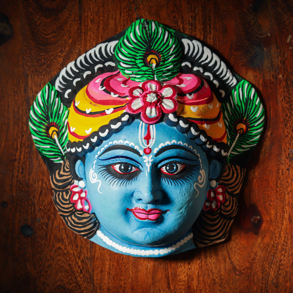 Handmade (Mukhauta) Chhau Mask - Lord Krishna