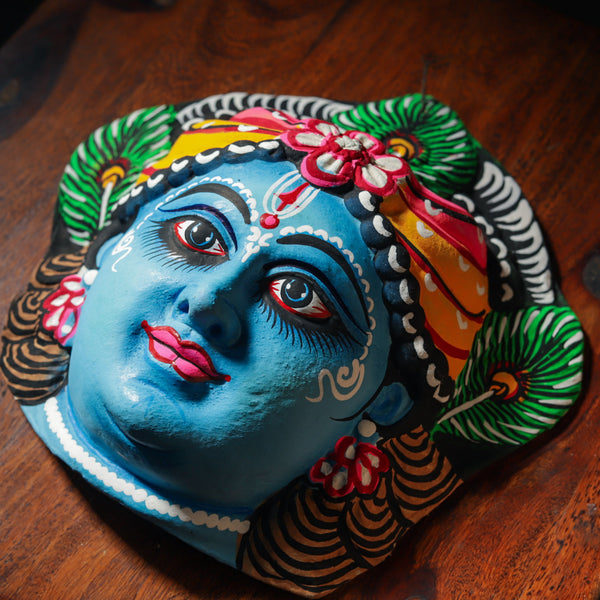 Handmade (Mukhauta) Chhau Mask - Lord Krishna