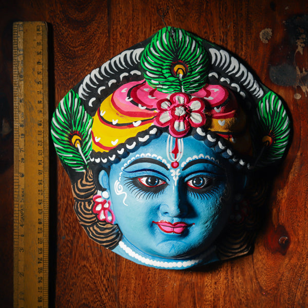 Handmade (Mukhauta) Chhau Mask - Lord Krishna