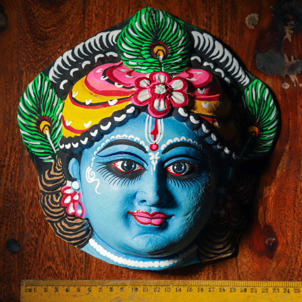 Handmade (Mukhauta) Chhau Mask - Lord Krishna