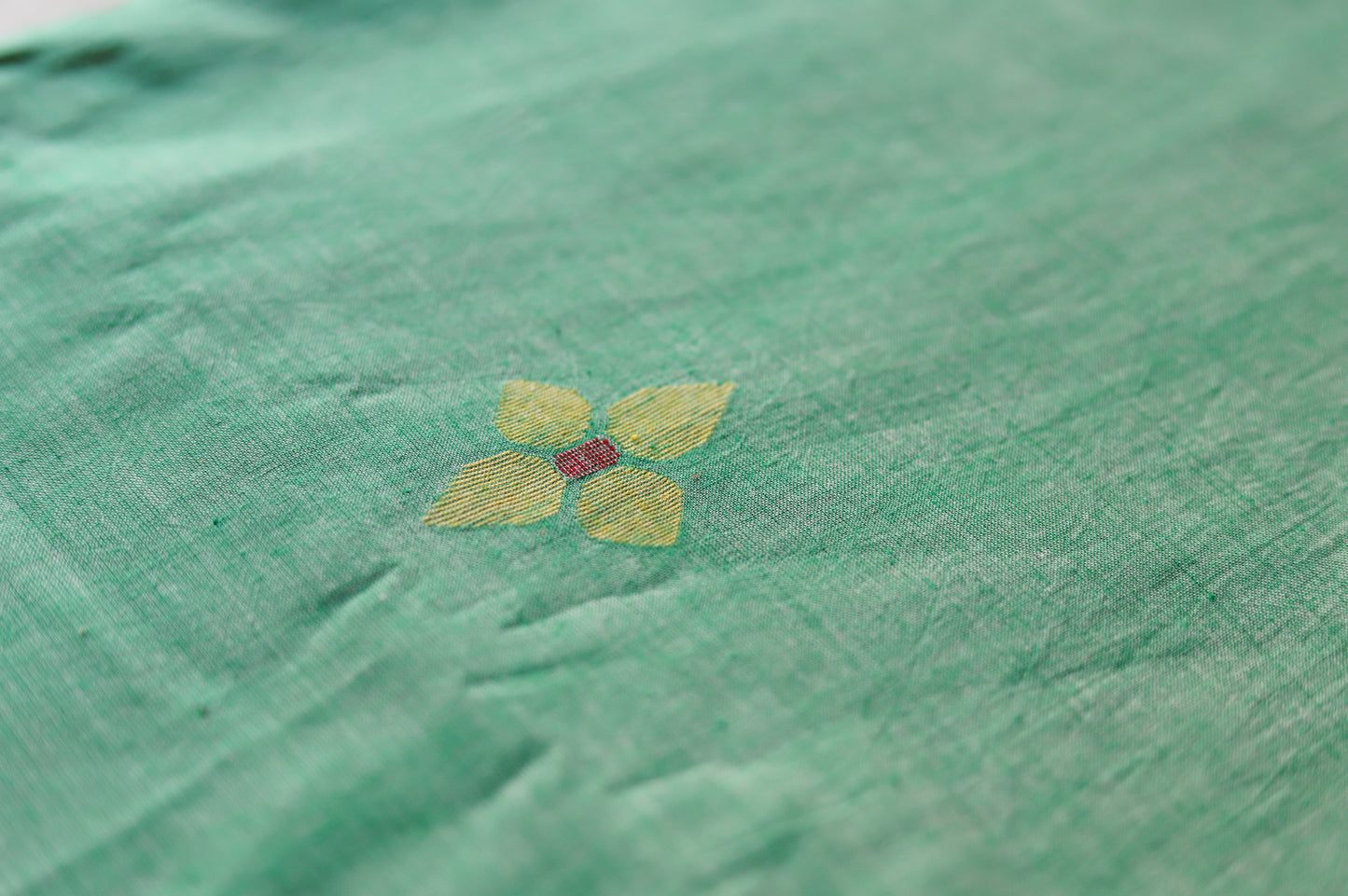 Bengal's Handwoven Cotton Fabric/ Yardage in Jamdani design